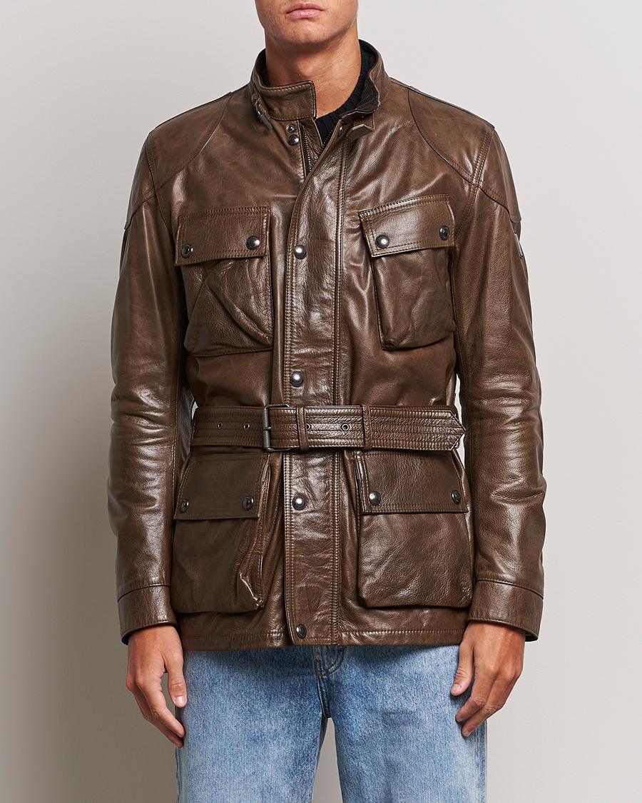 Homme | Manteaux Et Vestes | Belstaff | Trailmaster Panther Leather Jacket Antique Bronze
