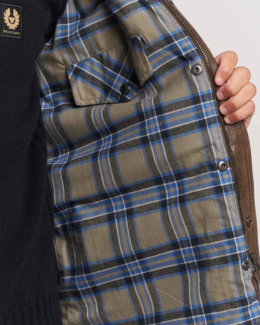 Homme | Manteaux Et Vestes | Belstaff | Trailmaster Panther Leather Jacket Antique Bronze