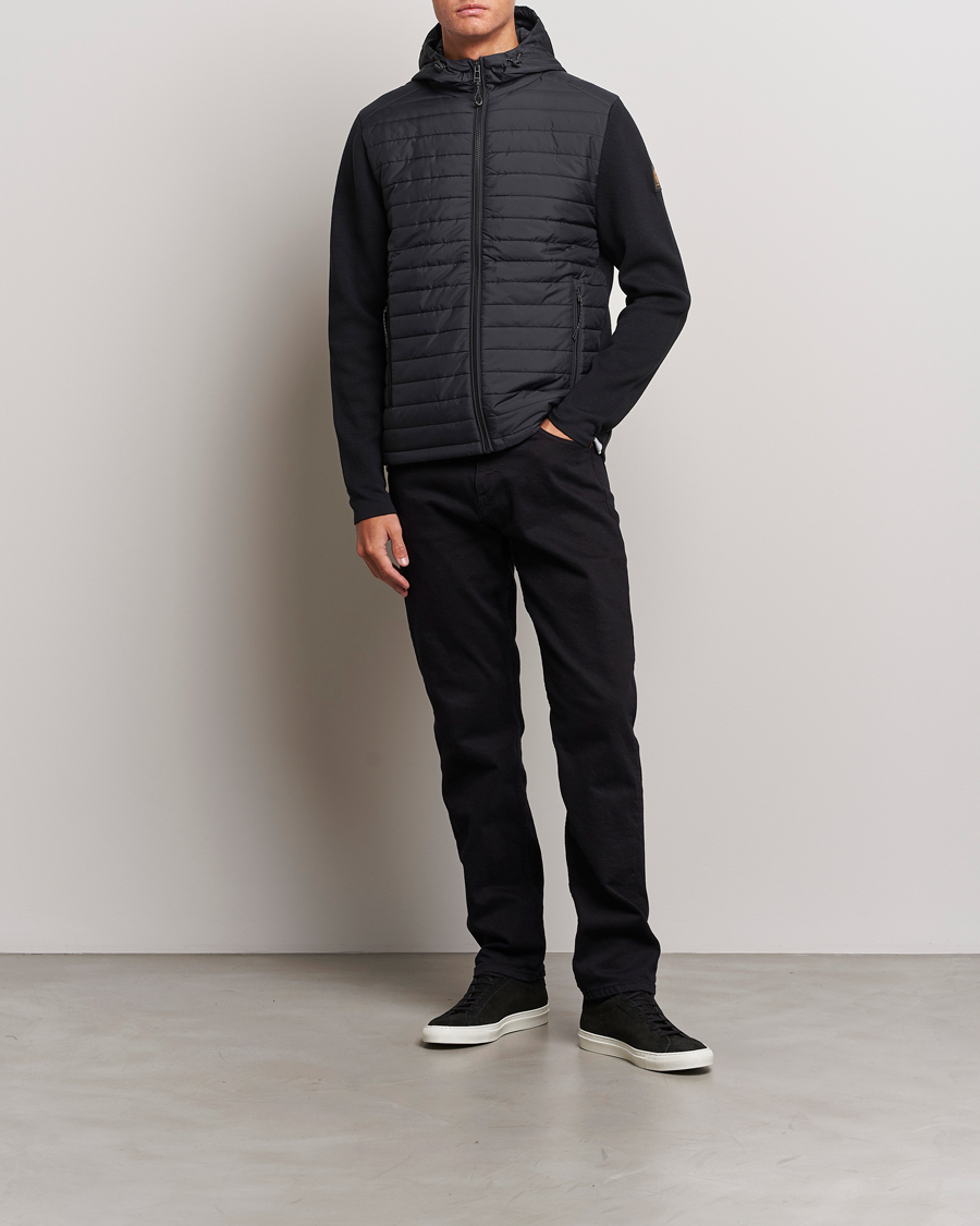 Homme | Manteaux Et Vestes | Belstaff | Vert Full Zip Hybrid Cardigan Black