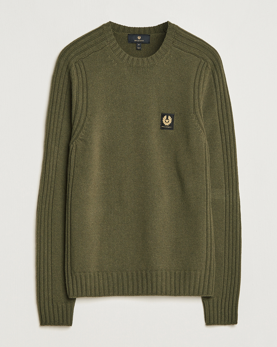 Homme | Pulls Et Tricots | Belstaff | Watch Wool Crewneck True Olive