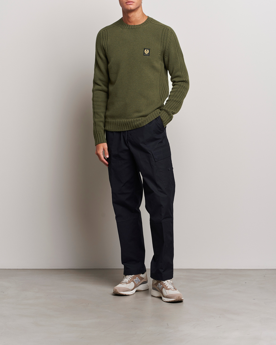Homme | Pulls Et Tricots | Belstaff | Watch Wool Crewneck True Olive