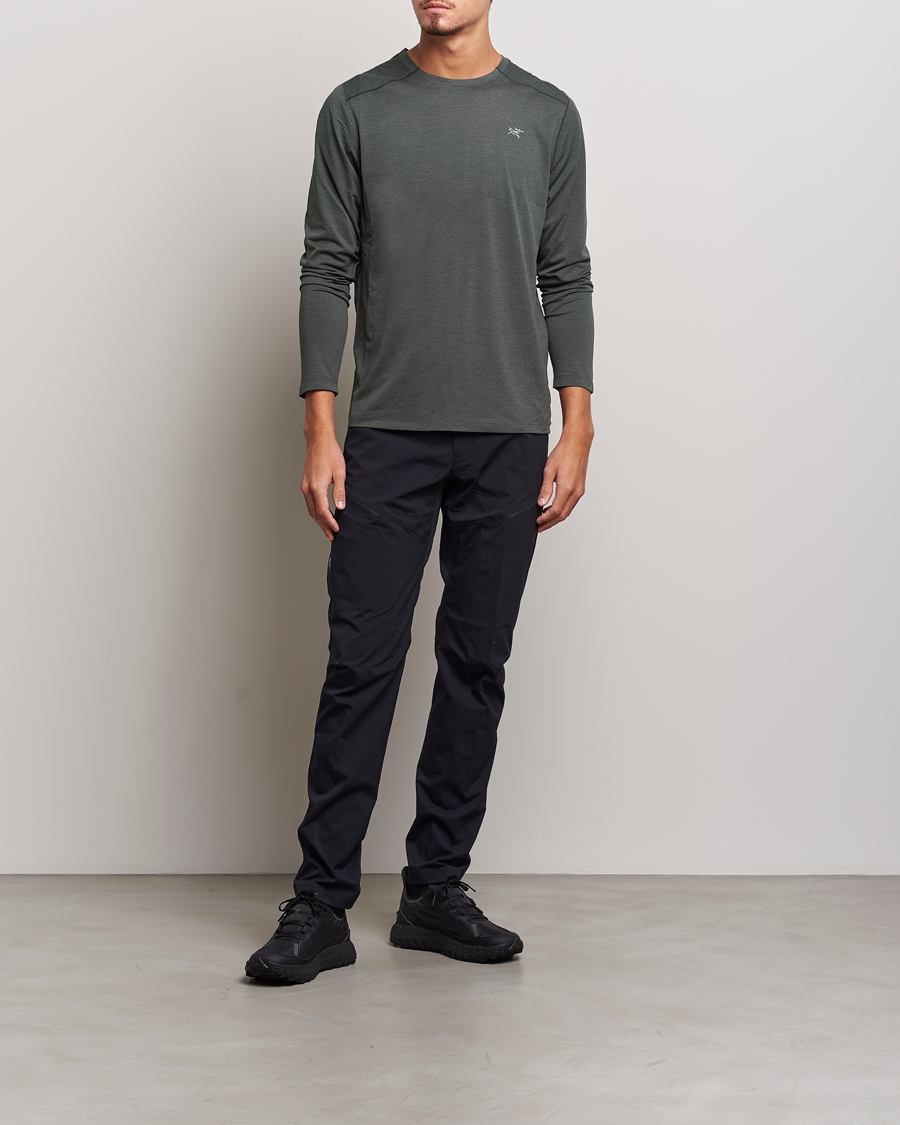 Homme | T-shirts | Arc'teryx | Cormac Long Sleeve T-Shirt Black Heather