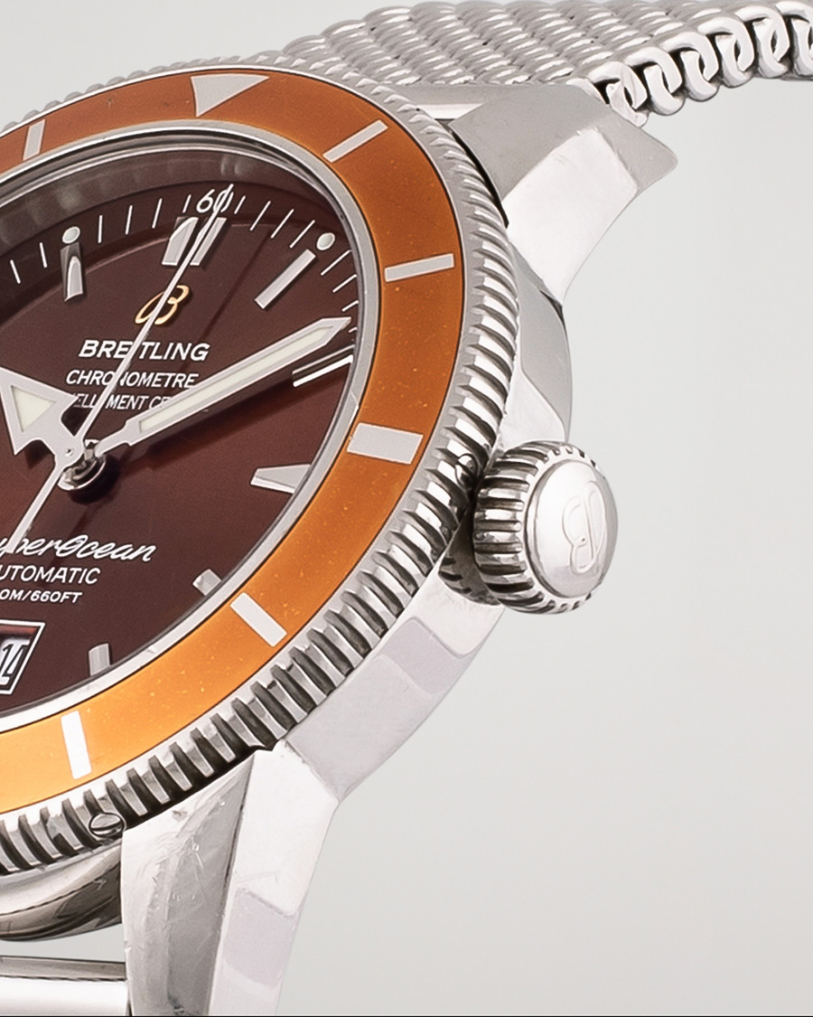 Homme | Breitling Pre-Owned Superocean Heritage 46 A17320 Steel Brown | Breitling Pre-Owned | Superocean Heritage 46 A17320 Steel Brown