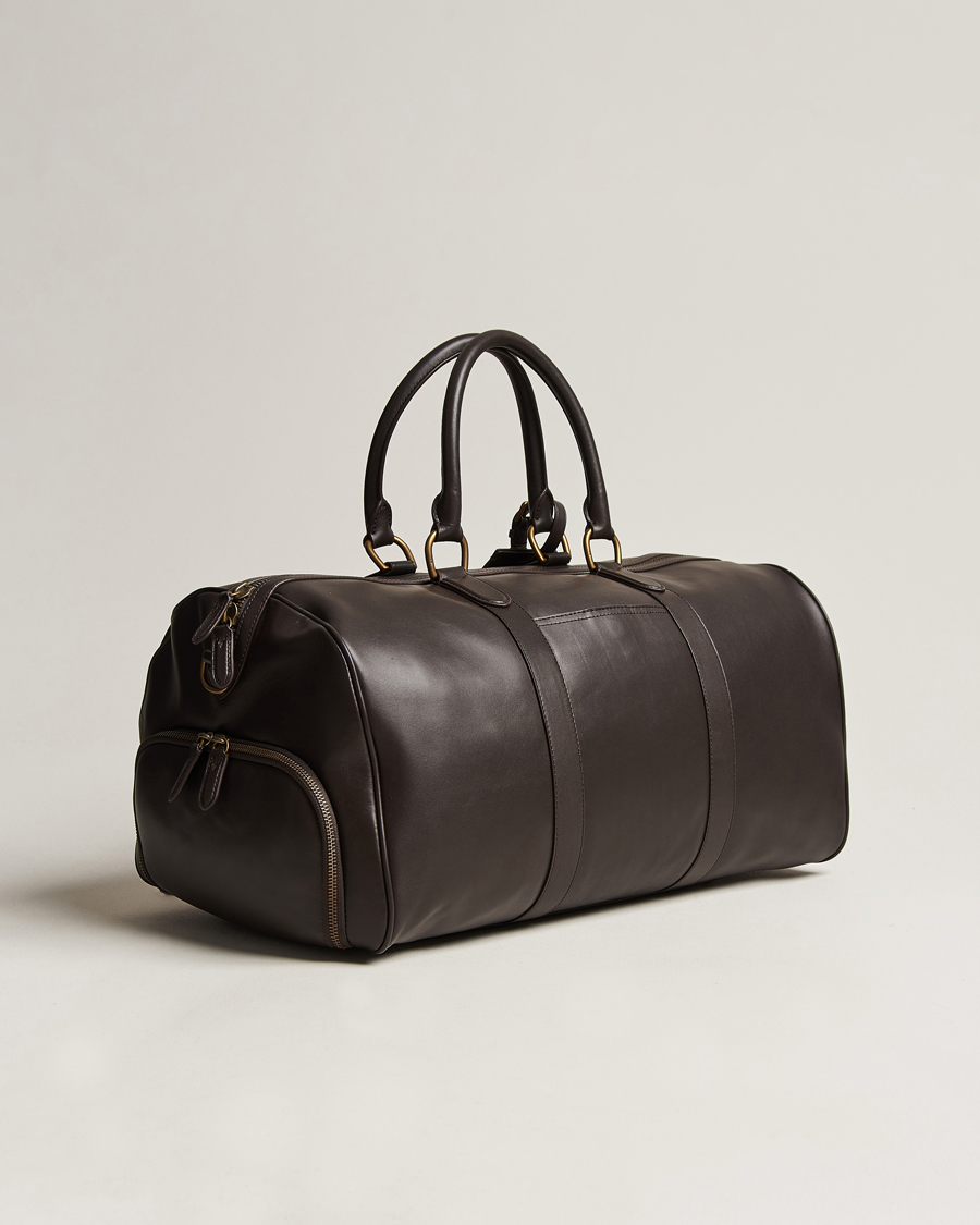 Homme | Polo Ralph Lauren Leather Duffle Bag Dark Brown | Polo Ralph Lauren | Leather Duffle Bag Dark Brown
