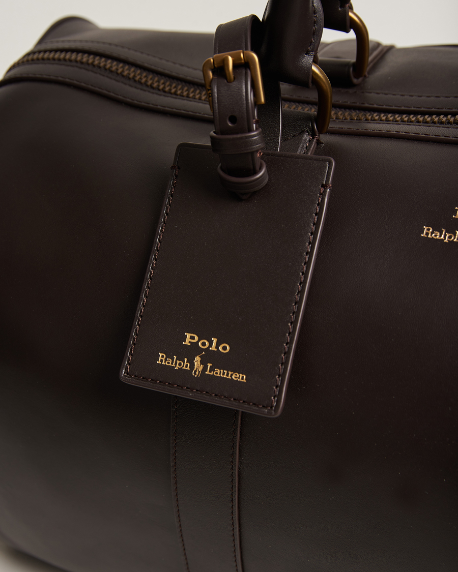 Homme | Polo Ralph Lauren Leather Duffle Bag Dark Brown | Polo Ralph Lauren | Leather Duffle Bag Dark Brown