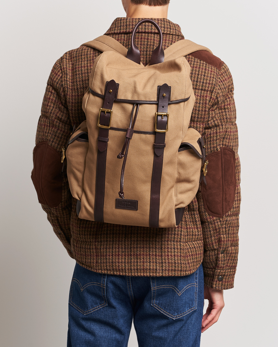 Homme | Polo Ralph Lauren Canvas Backpack Tan | Polo Ralph Lauren | Canvas Backpack Tan