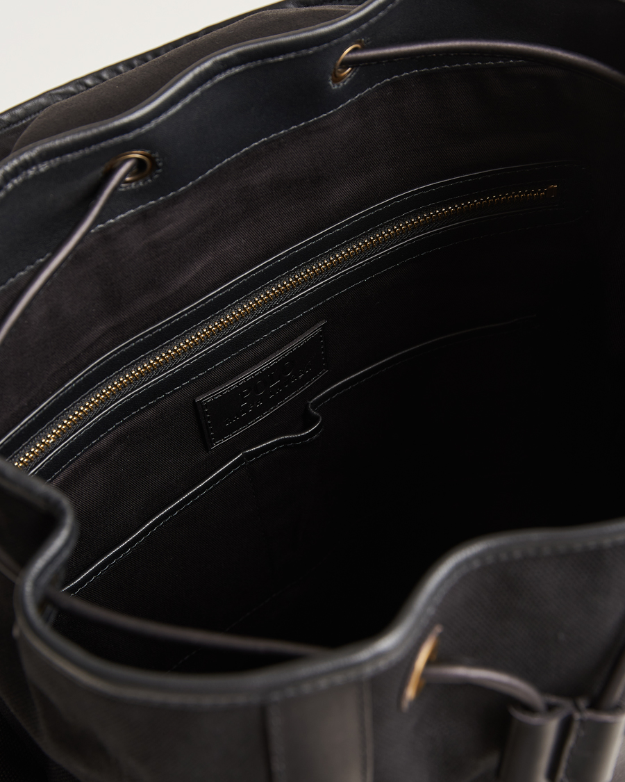 Homme | Polo Ralph Lauren Canvas Backpack Black | Polo Ralph Lauren | Canvas Backpack Black