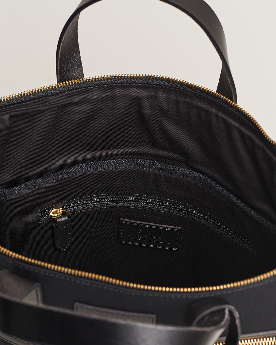 Homme | Polo Ralph Lauren Canvas Totebag Black | Polo Ralph Lauren | Canvas Totebag Black
