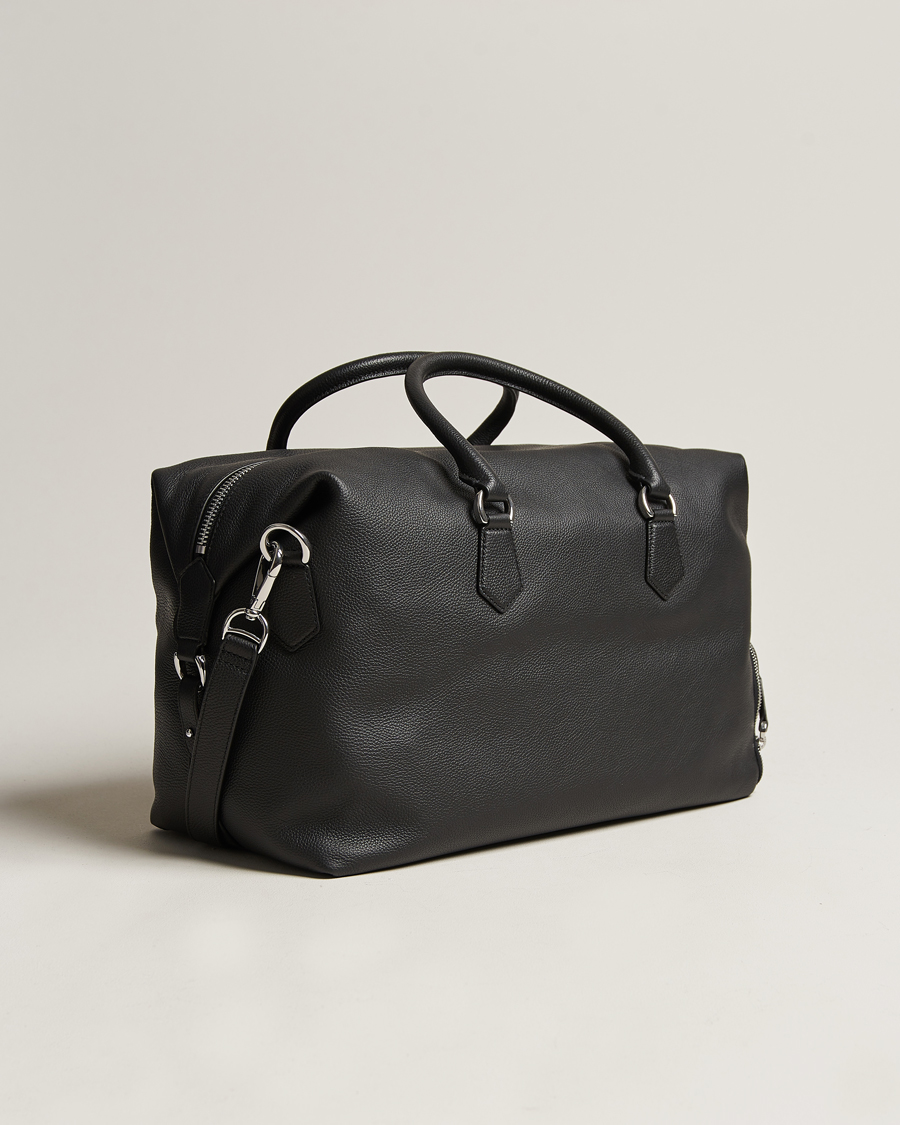 Homme | Polo Ralph Lauren Pebbled Leather Dufflebag Black | Polo Ralph Lauren | Pebbled Leather Dufflebag Black