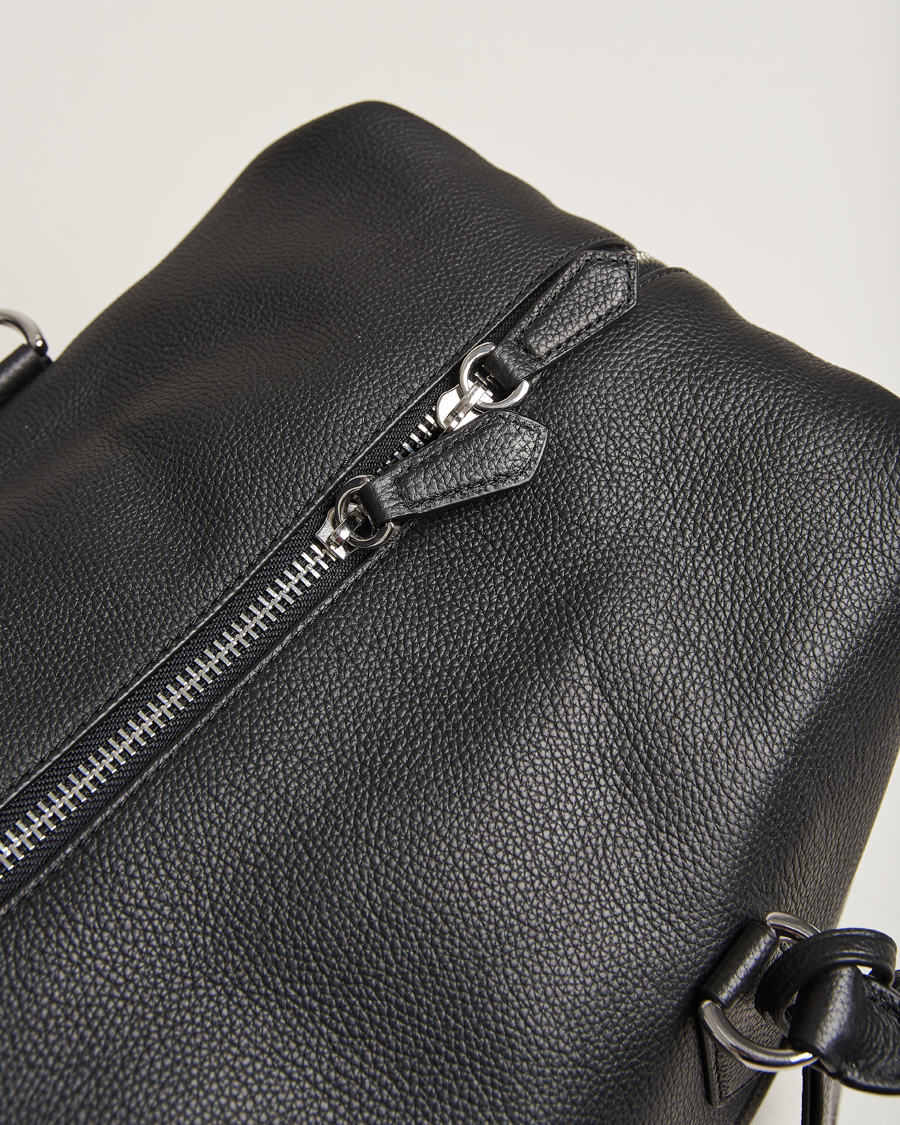 Homme | Polo Ralph Lauren Pebbled Leather Dufflebag Black | Polo Ralph Lauren | Pebbled Leather Dufflebag Black
