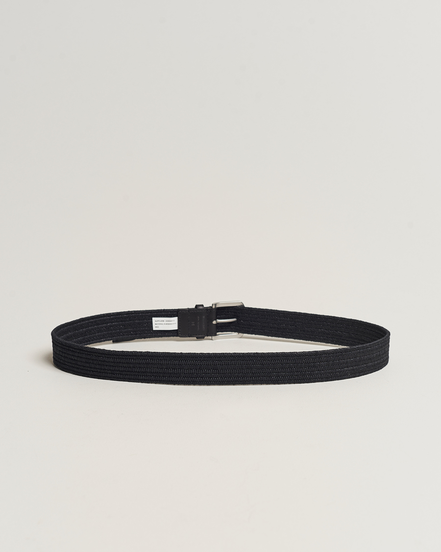 Homme | Polo Ralph Lauren Braided Cotton Elastic Belt Polo Black | Polo Ralph Lauren | Braided Cotton Elastic Belt Polo Black