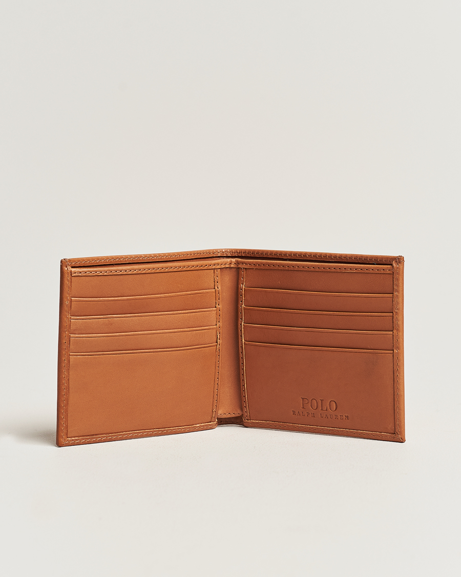 Homme |  | Polo Ralph Lauren | Heritage Letaher Billfold Wallet Tan