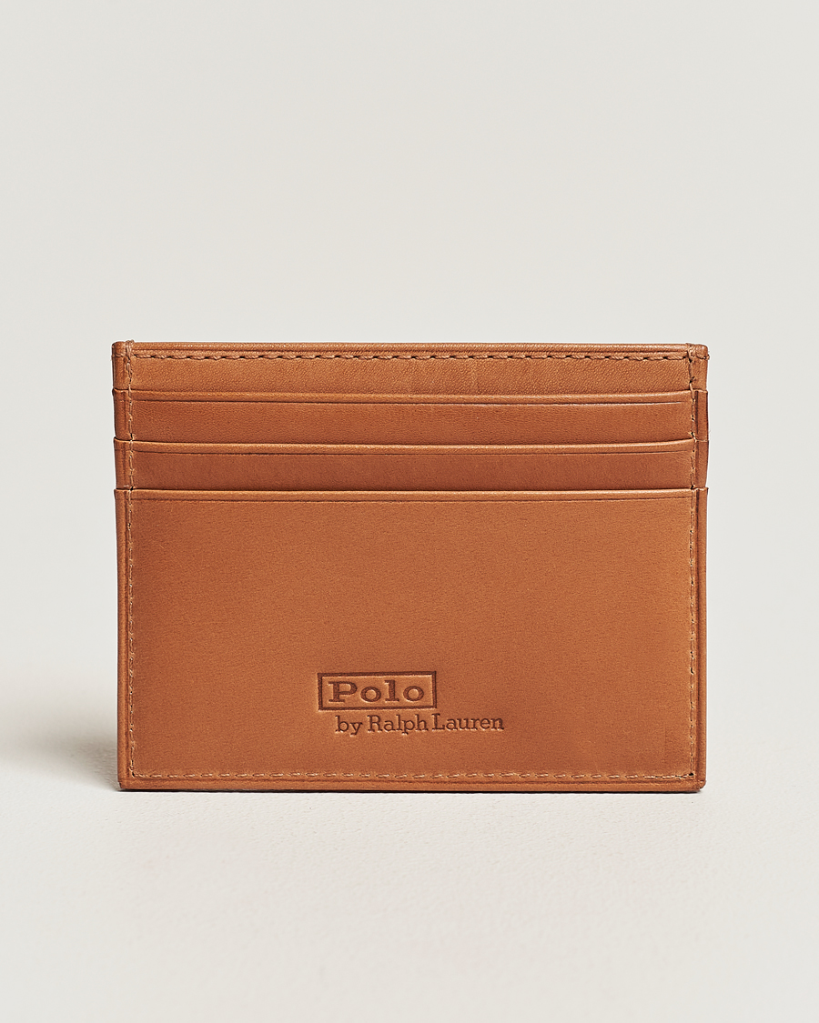 Homme | Portefeuilles | Polo Ralph Lauren | Heritage Leather Credit Card Holder Tan
