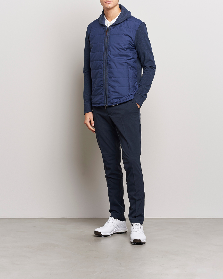 Homme | Pulls Et Tricots | RLX Ralph Lauren | Fine Terry Cardigan Blue Heather