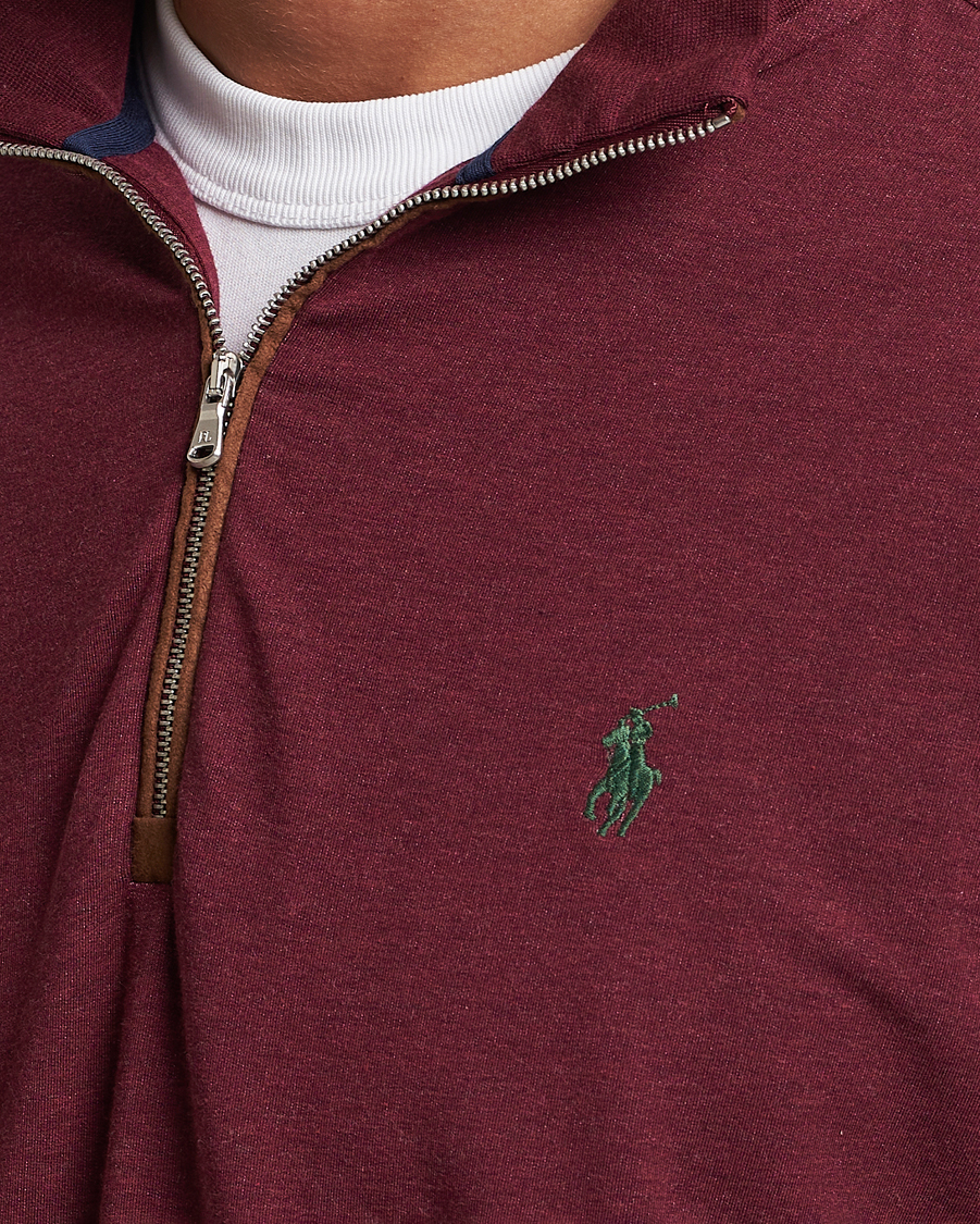 Homme | Pulls Et Tricots | Polo Ralph Lauren Golf | Terry Jersey Half Zip Sweater Wine Heather