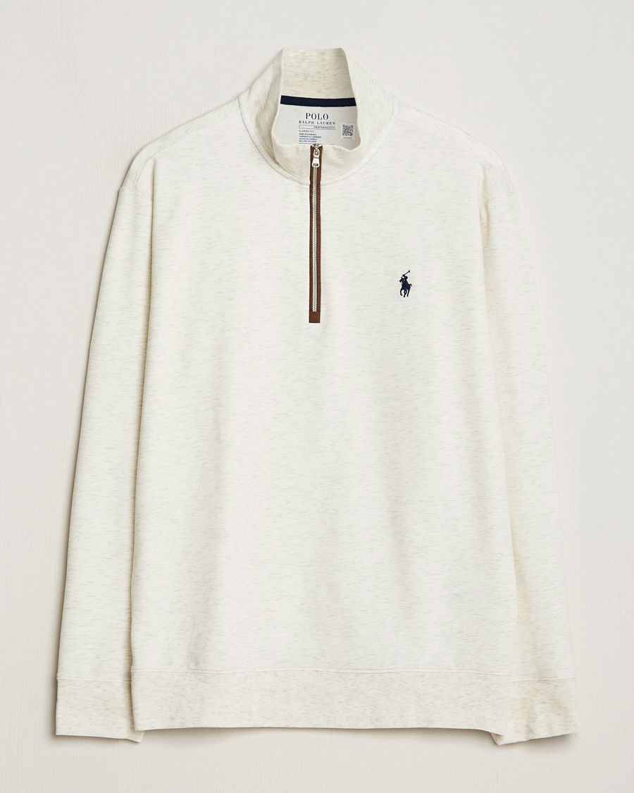 Homme | Pulls Et Tricots | Polo Ralph Lauren Golf | Terry Jersey Half Zip Sweater Oatmeal Heather