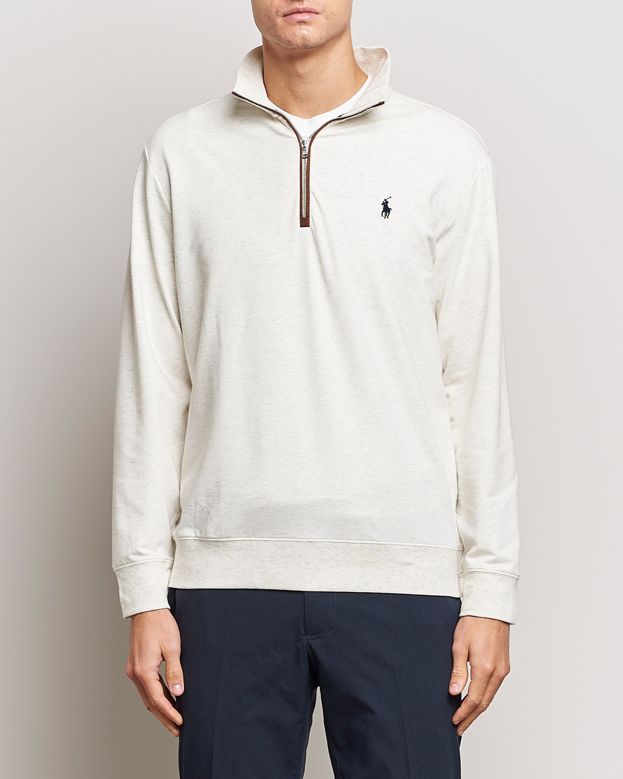 Homme | Pulls Et Tricots | Polo Ralph Lauren Golf | Terry Jersey Half Zip Sweater Oatmeal Heather