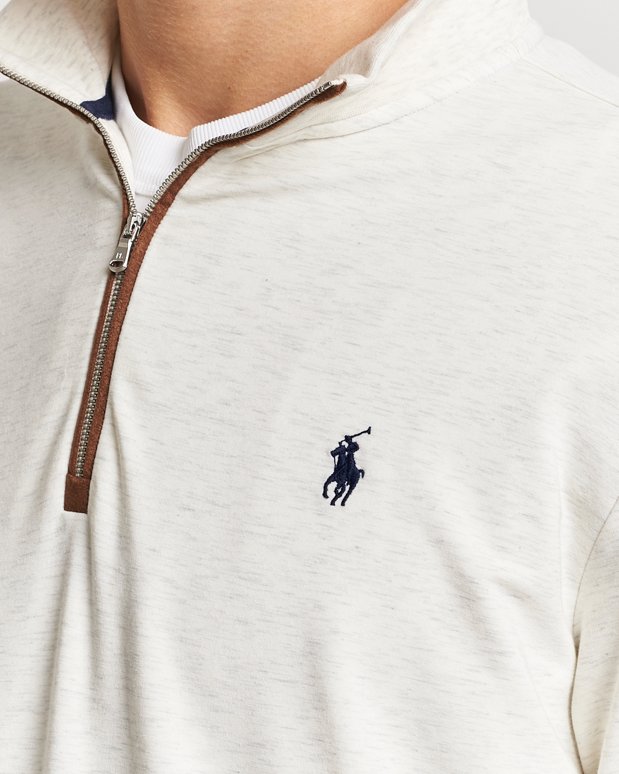 Homme | Pulls Et Tricots | Polo Ralph Lauren Golf | Terry Jersey Half Zip Sweater Oatmeal Heather