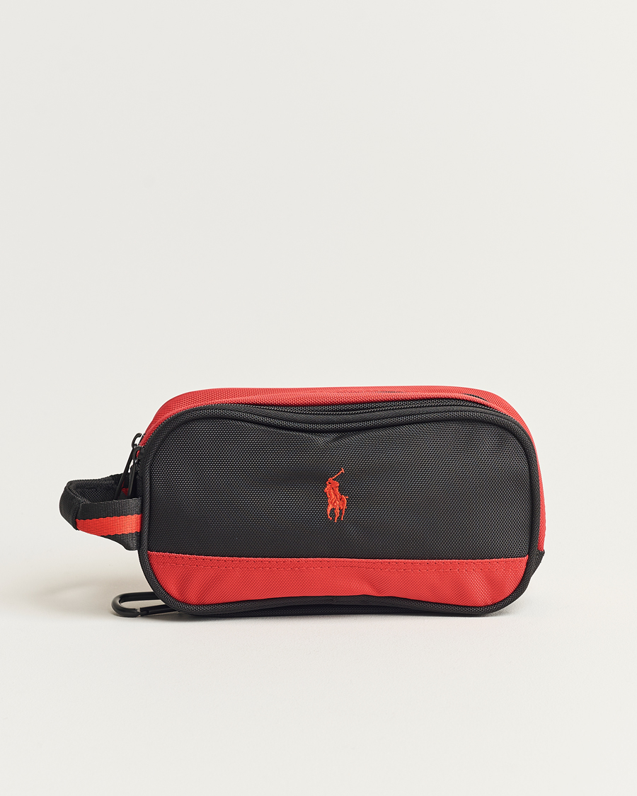 Homme | RLX Ralph Lauren Large Washbag Black/Red | RLX Ralph Lauren | Large Washbag Black/Red