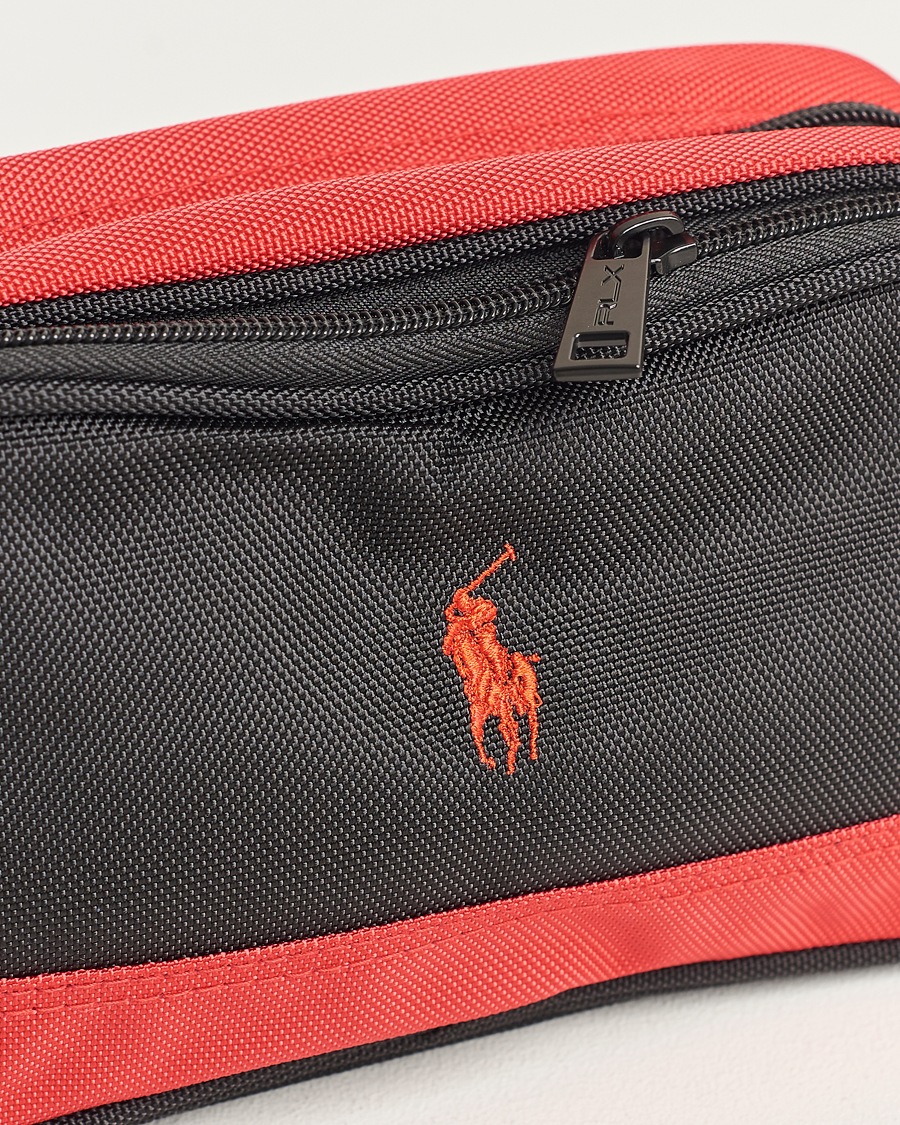 Homme | RLX Ralph Lauren Large Washbag Black/Red | RLX Ralph Lauren | Large Washbag Black/Red