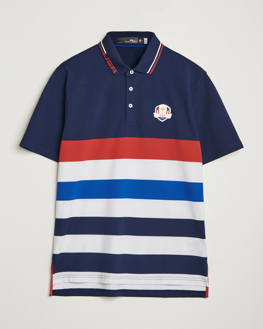 Homme | Polos | RLX Ralph Lauren | Ryder Cup Stripe Pique French Navy/Multi