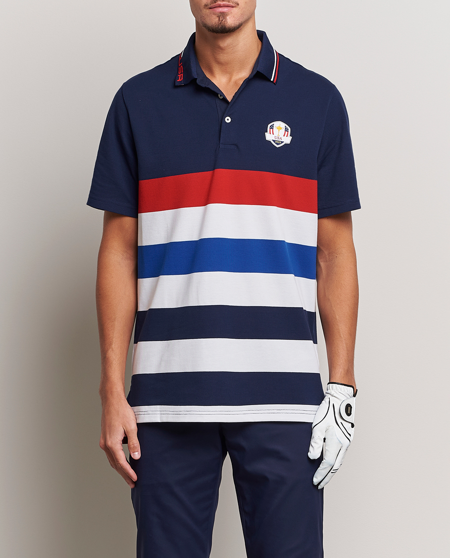 Homme | Polos | RLX Ralph Lauren | Ryder Cup Stripe Pique French Navy/Multi