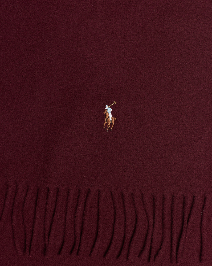 Homme | Polo Ralph Lauren Signature Wool Scarf Harvard Wine | Polo Ralph Lauren | Signature Wool Scarf Harvard Wine