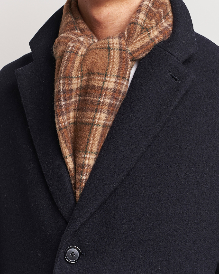 Homme |  | Polo Ralph Lauren | Wool Checked Scarf Camel/Brown