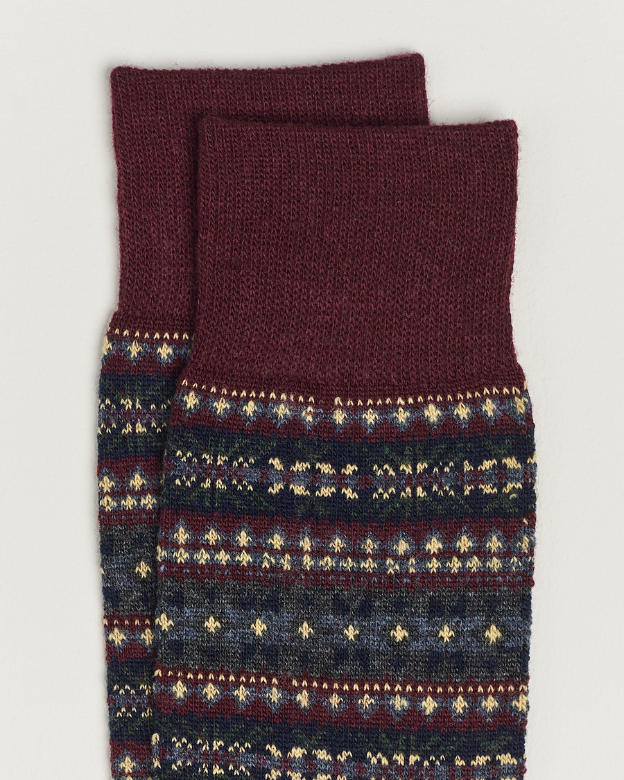 Homme | Sous-Vêtements Et Chaussettes | Polo Ralph Lauren | Wool Fairisle Socks Wine