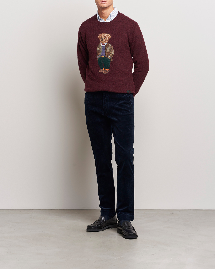 Homme | Pulls Et Tricots | Polo Ralph Lauren | Wool/Cashmere Knitted Bear Sweater Aged Wine Heather
