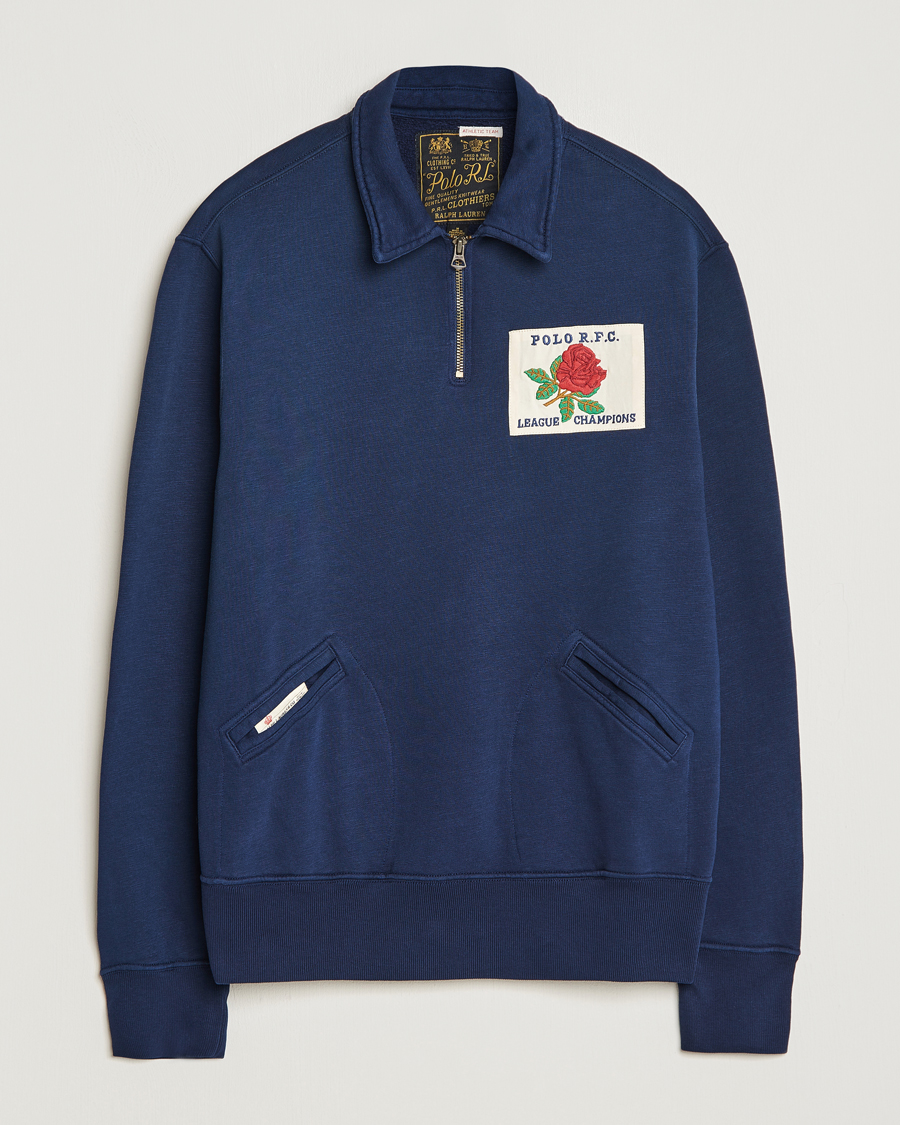 Homme | Pulls Et Tricots | Polo Ralph Lauren | Logo Cotton Half Zip Cruise Navy
