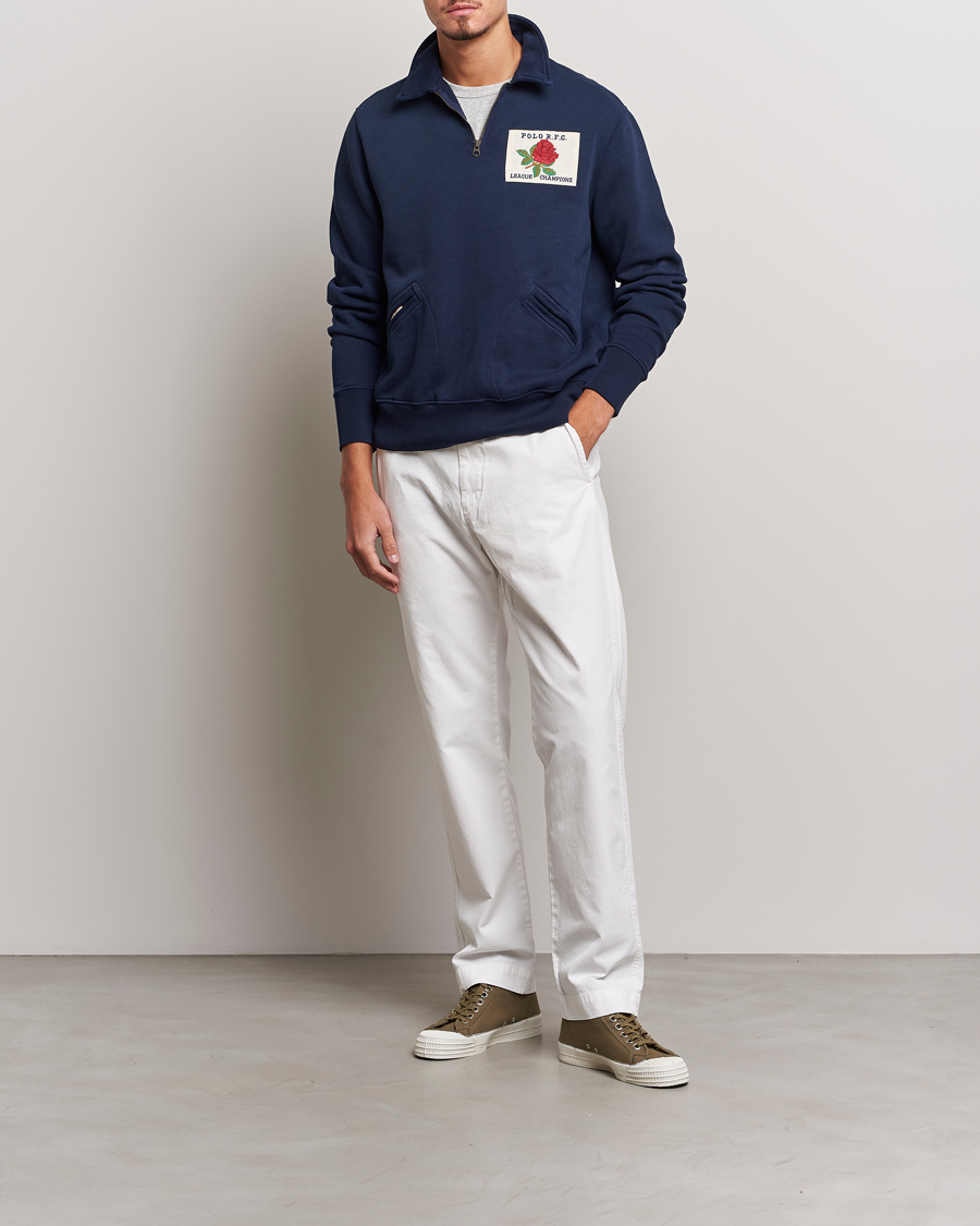 Homme | Pulls Et Tricots | Polo Ralph Lauren | Logo Cotton Half Zip Cruise Navy
