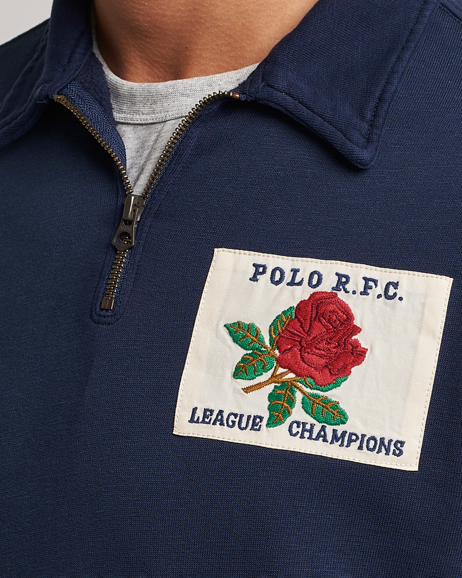 Homme | Pulls Et Tricots | Polo Ralph Lauren | Logo Cotton Half Zip Cruise Navy