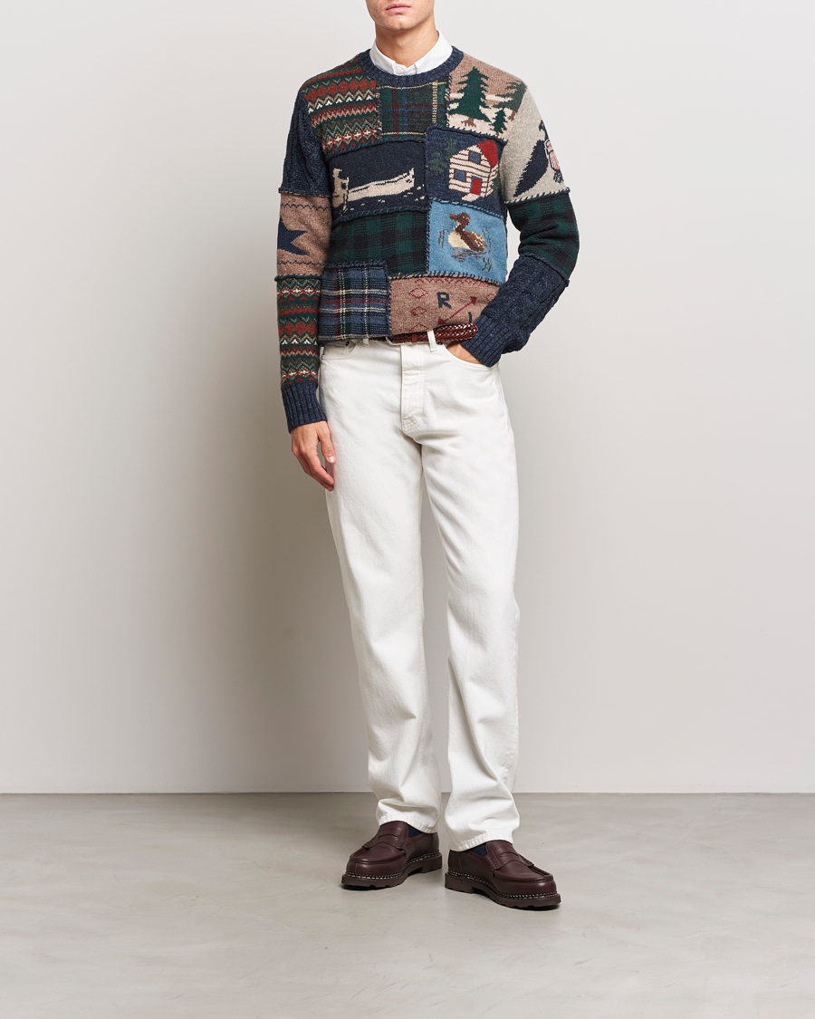 Homme | Pulls Et Tricots | Polo Ralph Lauren | Wool Patchwork Knitted Sweater Multi