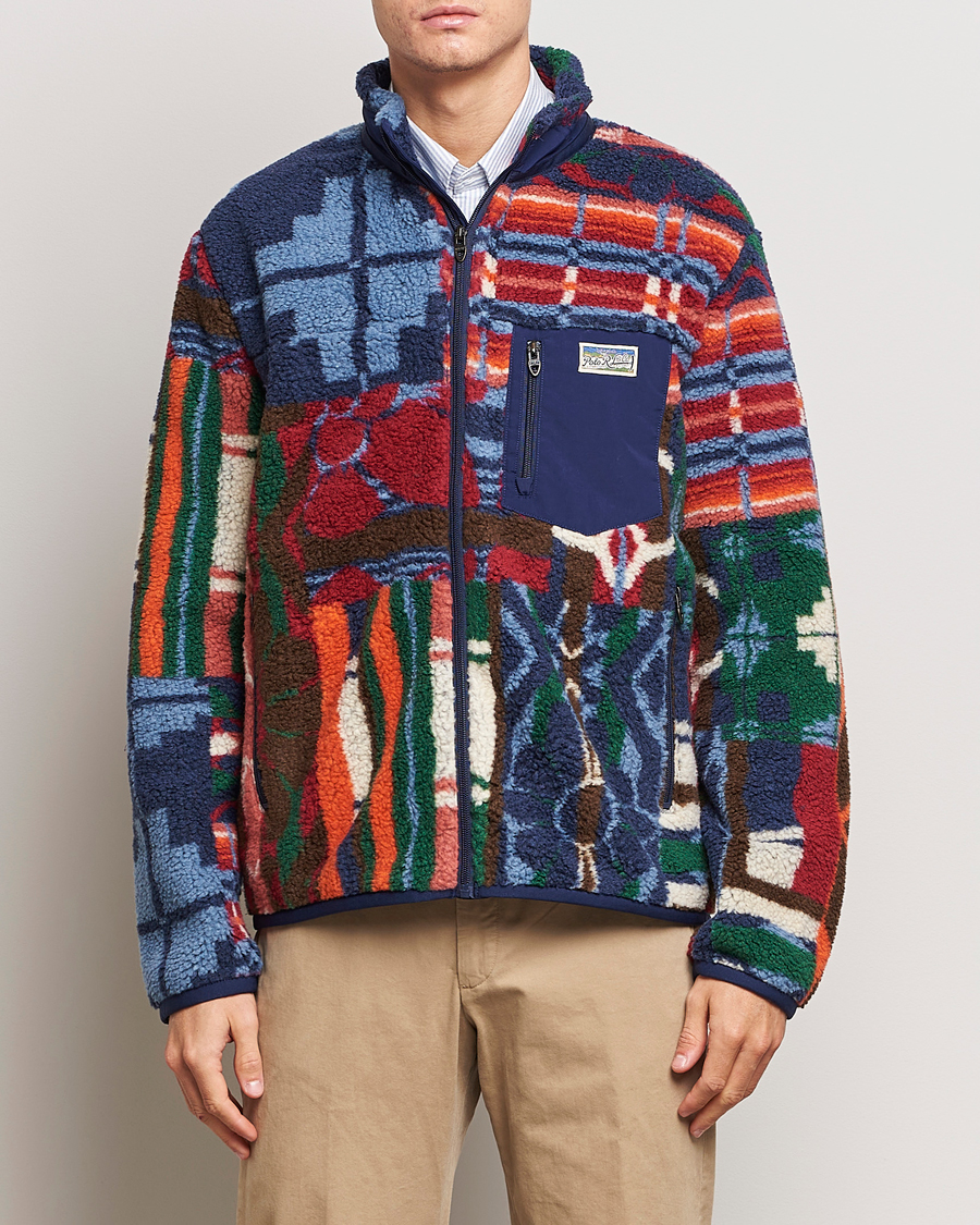 Homme | Pulls Et Tricots | Polo Ralph Lauren | Pinelodge Pile Patchwork Full Zip Multi