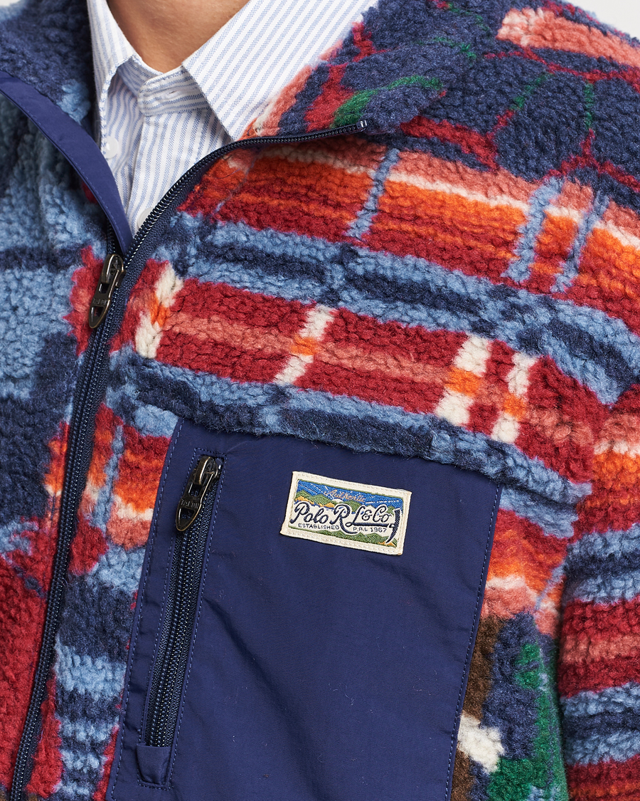 Homme | Pulls Et Tricots | Polo Ralph Lauren | Pinelodge Pile Patchwork Full Zip Multi