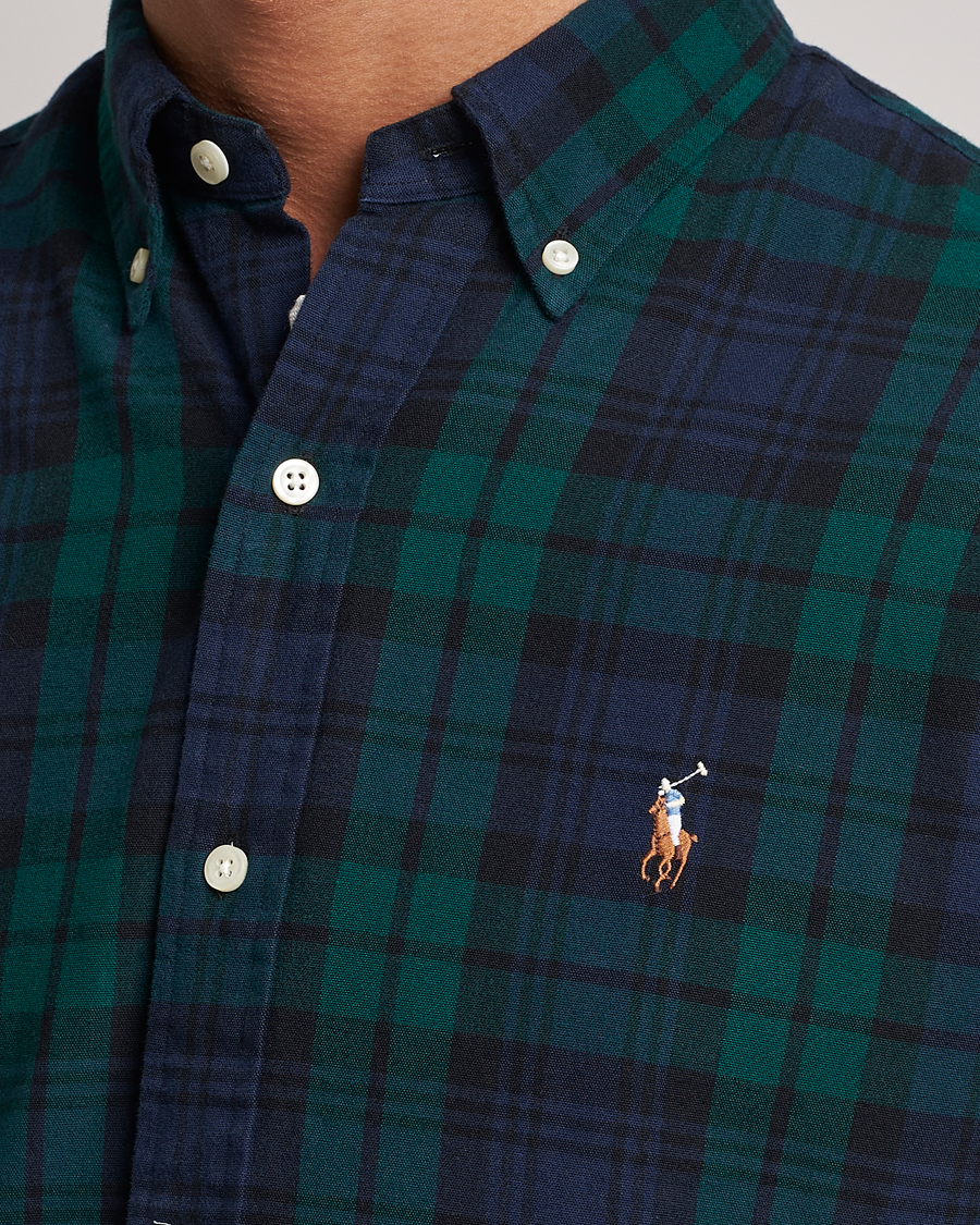 Homme | Chemises | Polo Ralph Lauren | Custom Fit Checked Shirt Navy/Green