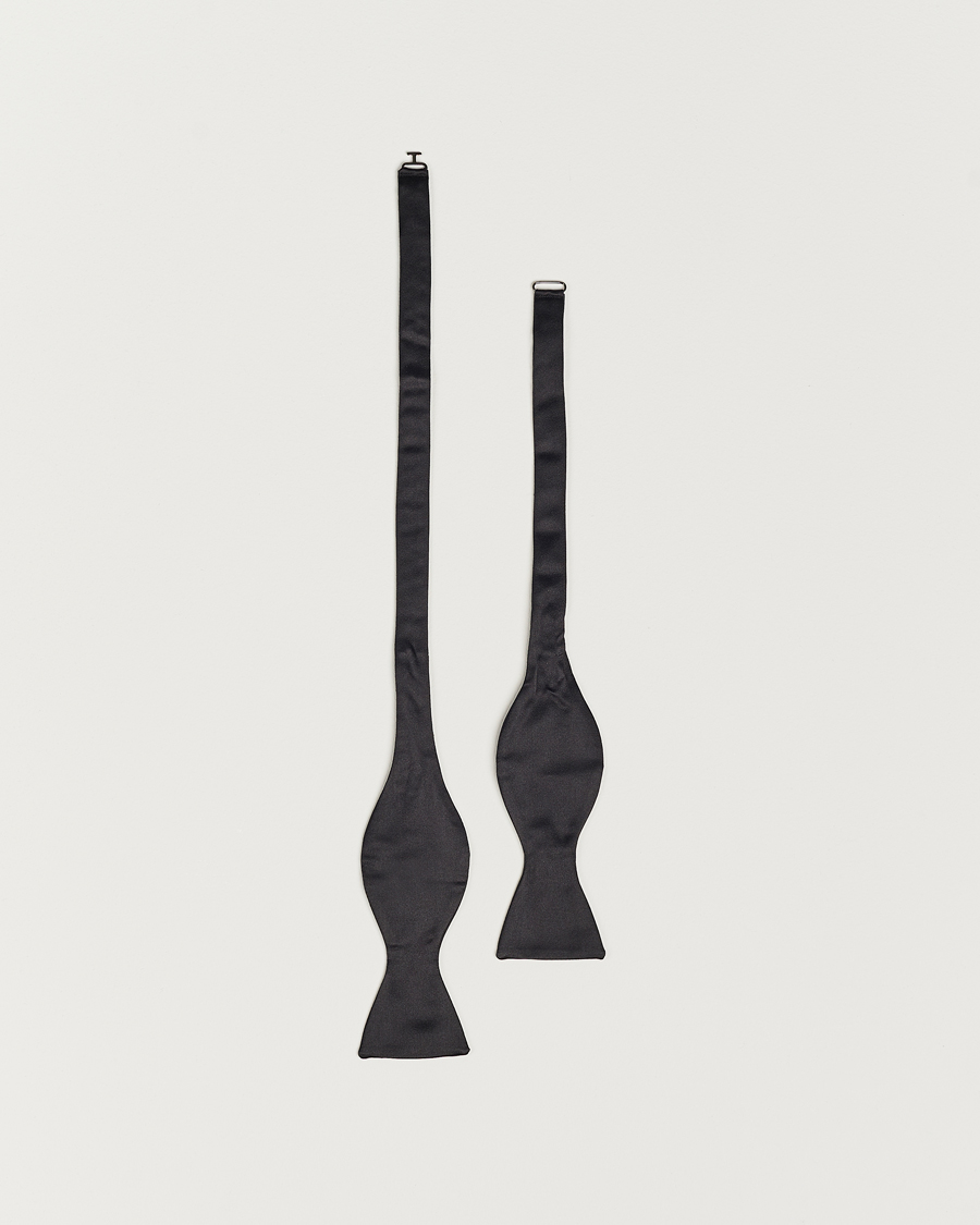 Homme | Polo Ralph Lauren Silk Self Tie Bow Tie Black | Polo Ralph Lauren | Silk Self Tie Bow Tie Black