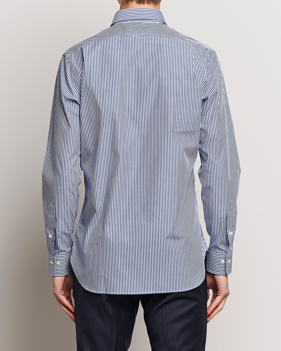 Homme | Chemises | Polo Ralph Lauren | Poplin Striped Dress Shirt Royal/White