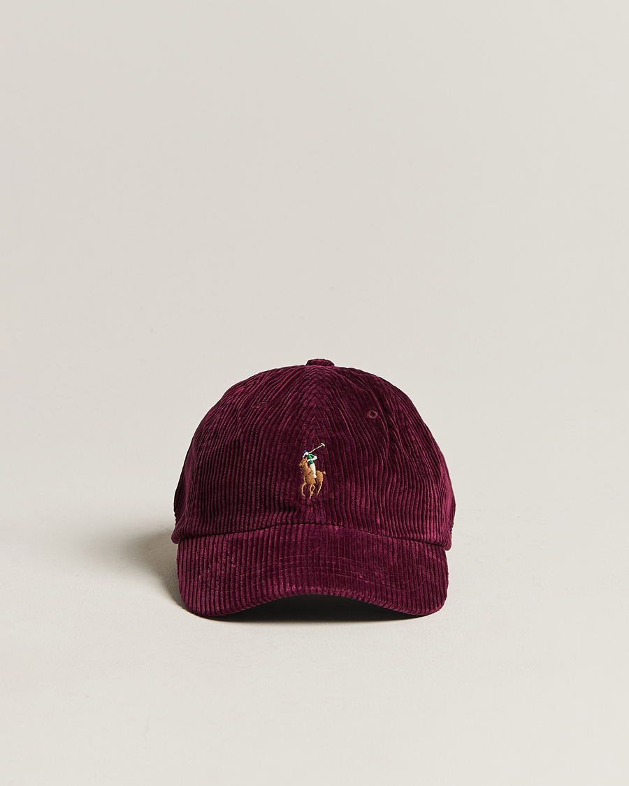 Homme | Polo Ralph Lauren Corduroy Cap Ruby | Polo Ralph Lauren | Corduroy Cap Ruby