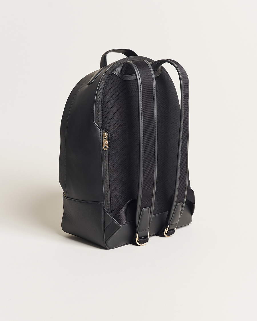 Homme |  | Paul Smith | Leather Stripe Backpack Black