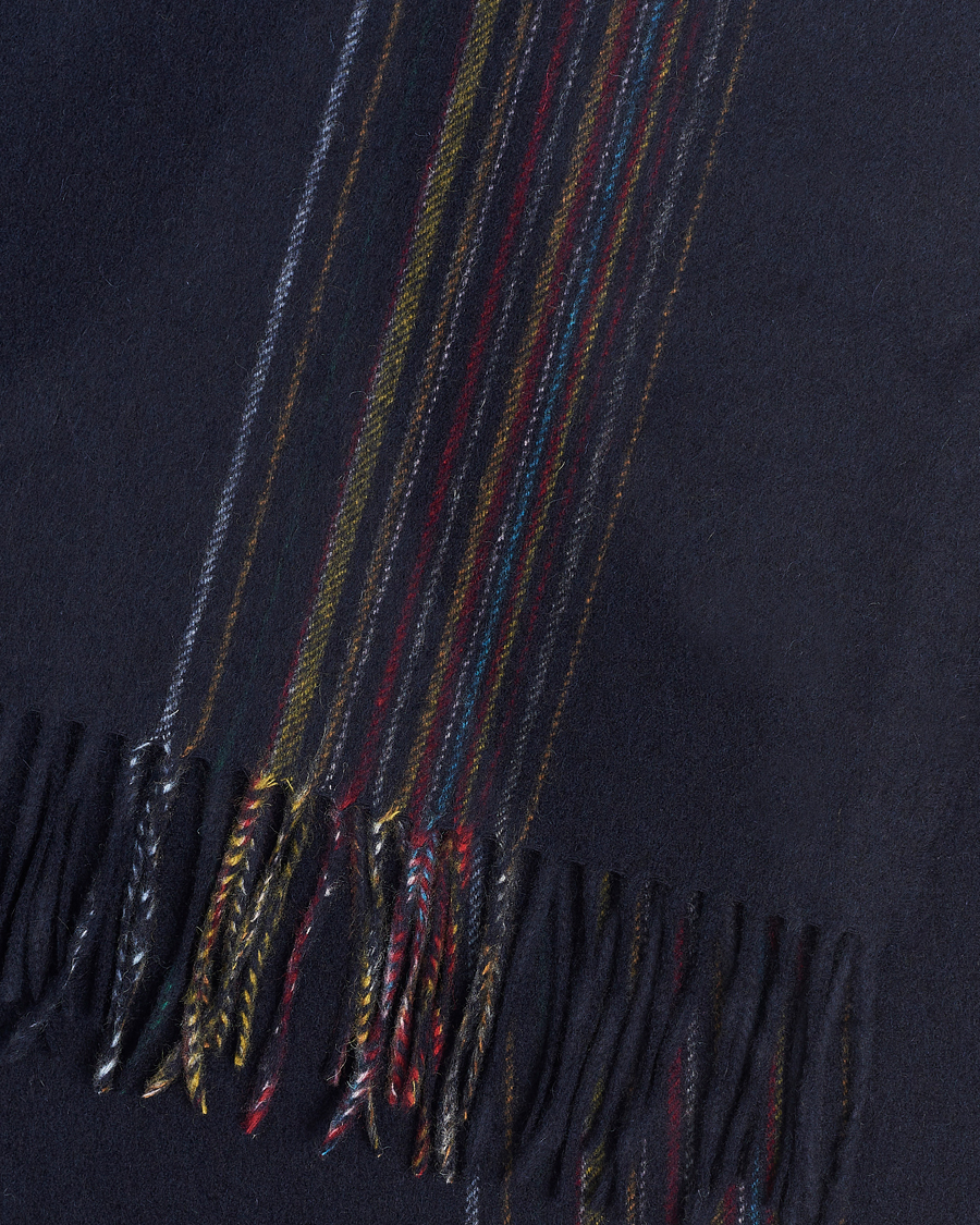 Homme | Paul Smith Lambswool/Cashmere Signature Scarf Navy | Paul Smith | Lambswool/Cashmere Signature Scarf Navy