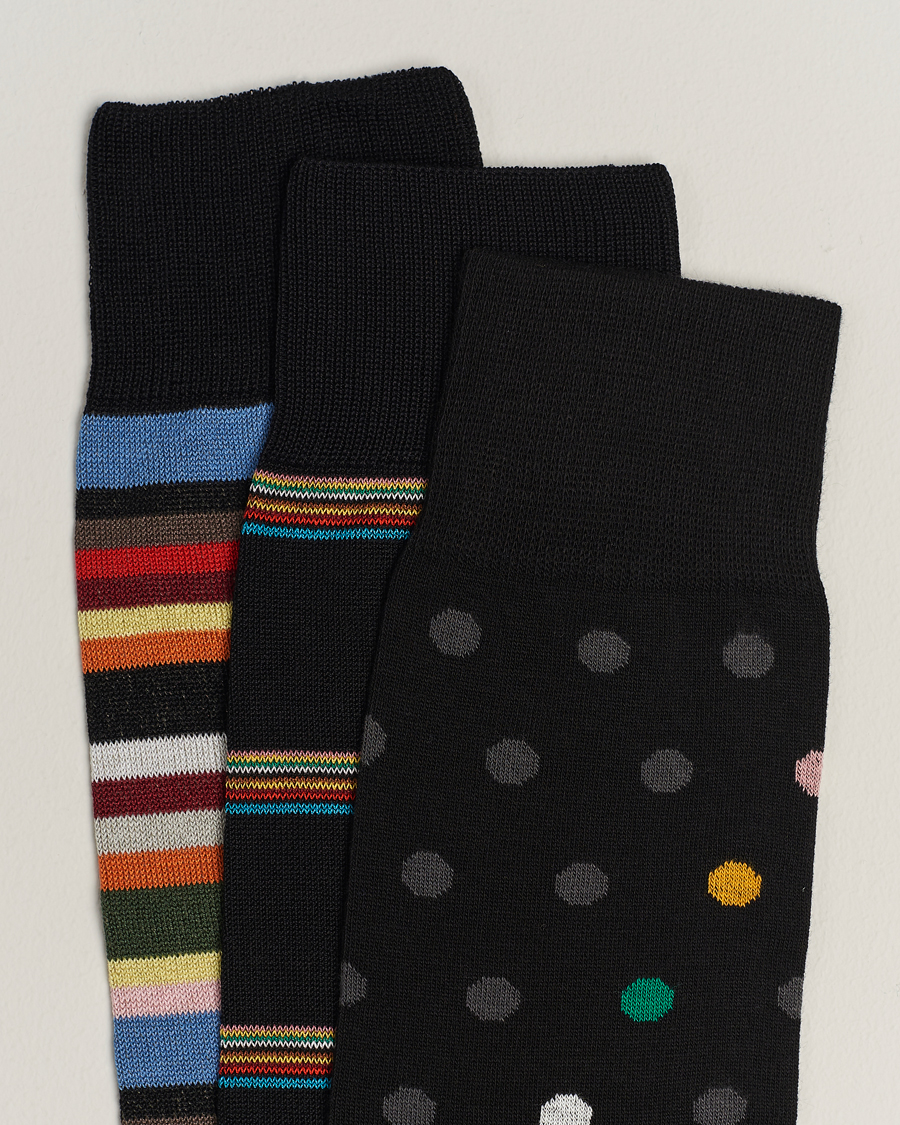 Homme |  | Paul Smith | 3-Pack Signature Tipping Socks Multi