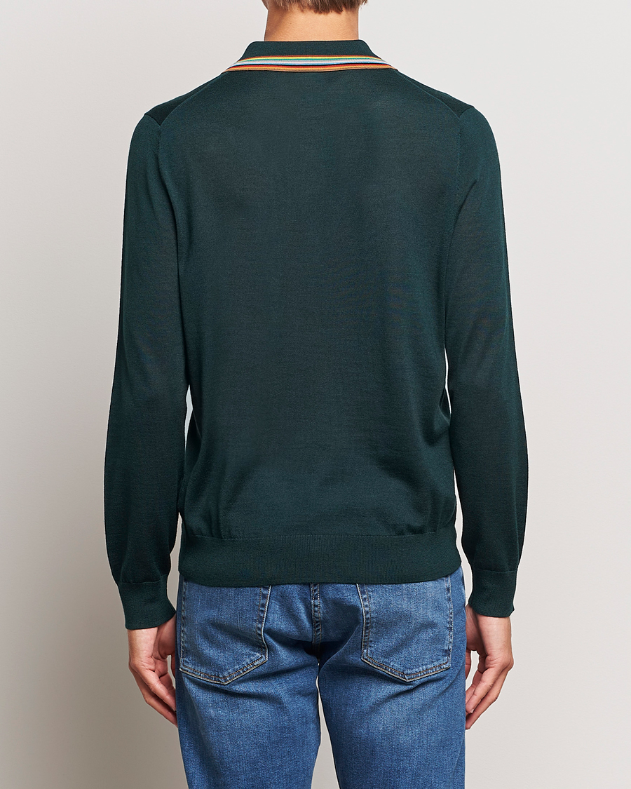 Homme | Pulls Et Tricots | Paul Smith | Wool/Silk Knitted Polo Dark Green