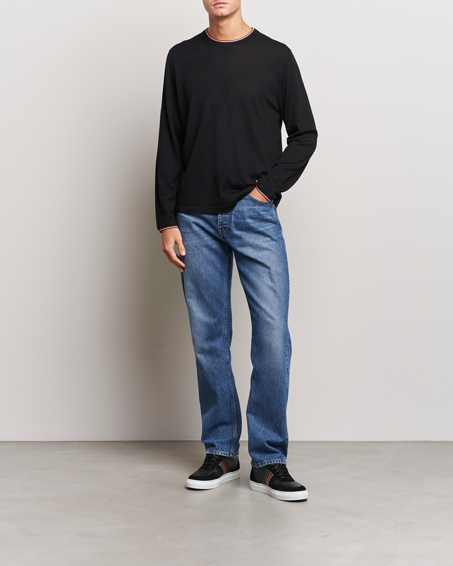 Homme | Pulls Et Tricots | Paul Smith | Merino Wool Knitted Crew Neck Sweater Black