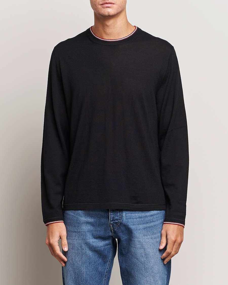 Homme | Pulls Et Tricots | Paul Smith | Merino Wool Knitted Crew Neck Sweater Black