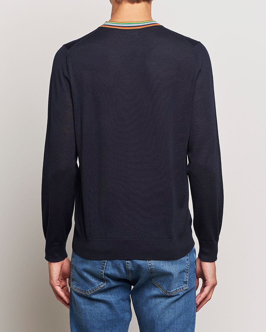 Homme | Pulls Et Tricots | Paul Smith | Wool/Silk Knitted Crew Neck Navy