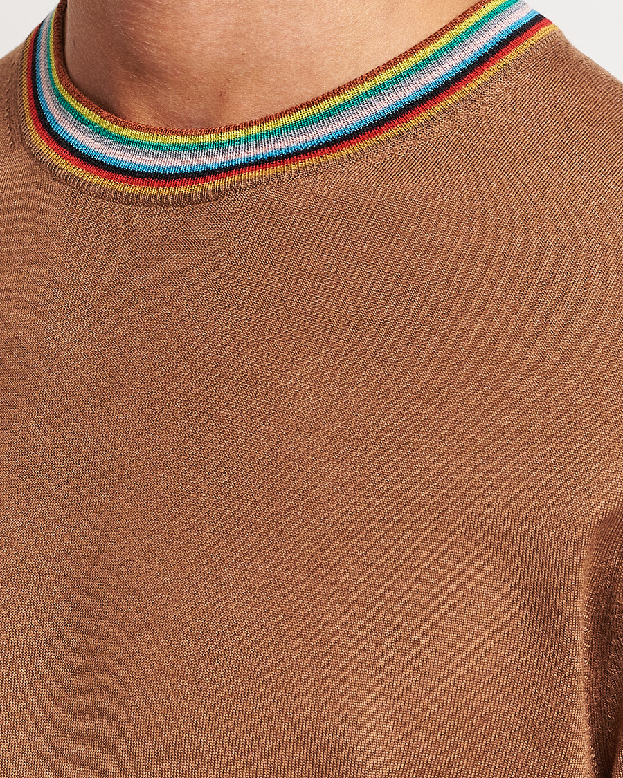 Homme | Pulls Et Tricots | Paul Smith | Wool/Silk Knitted Crew Neck Brown