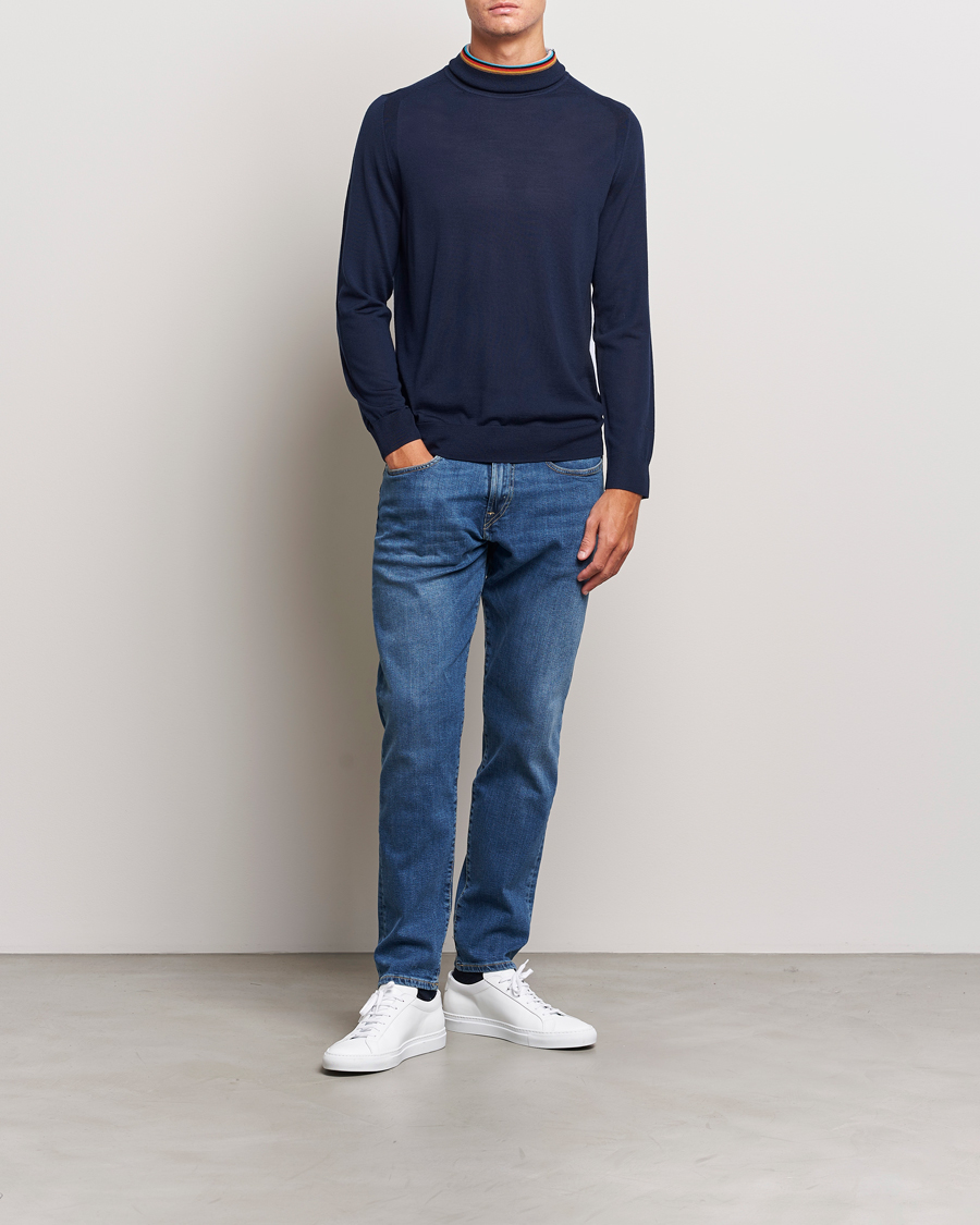 Homme | Pulls Et Tricots | Paul Smith | Merino Wool Knitted Polo Navy