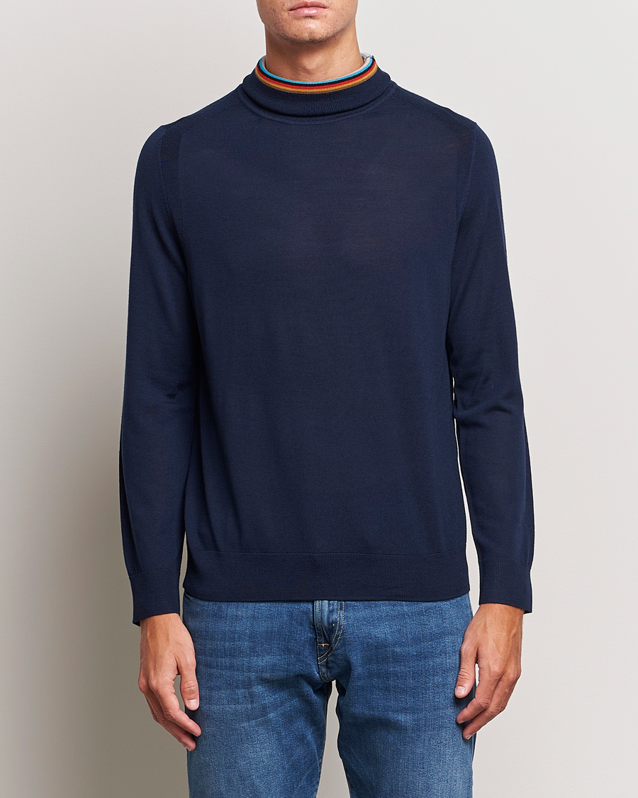 Homme | Pulls Et Tricots | Paul Smith | Merino Wool Knitted Polo Navy